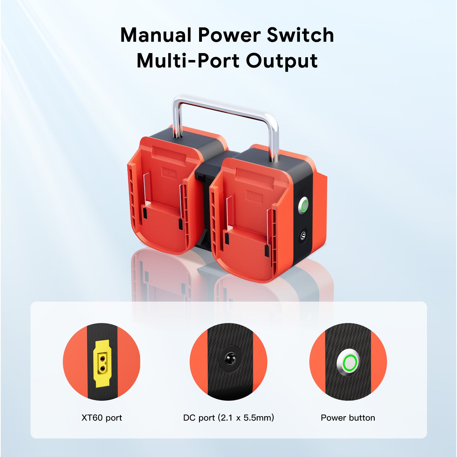 Image of PeakDo Power Dock for DeWalt, Makita & Milwaukee Batteries