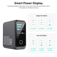 100W GaN Charger with US, EU & UK Plug Options