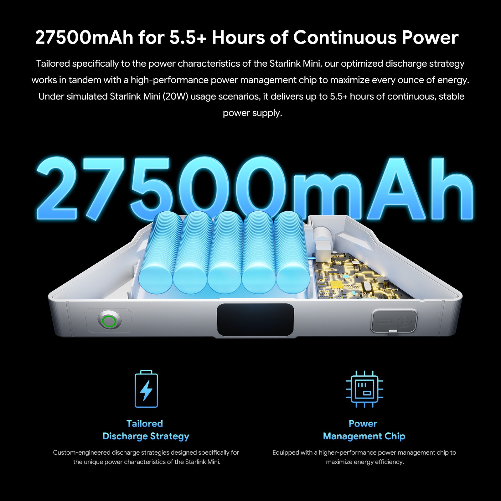Image of PeakDo LinkPower 3 Battery for Starlink Mini