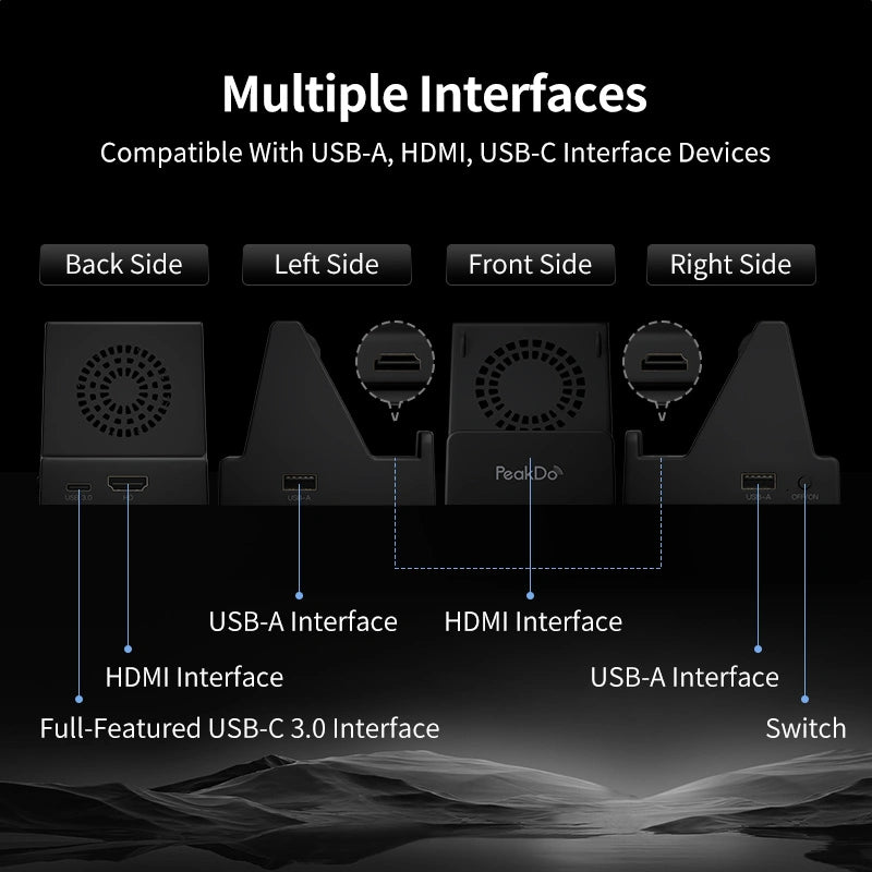 Image of PeakDo Multiple Cooling Base USB Docking Station