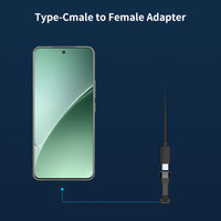 PeakDo Type-C Male to Female Adapter U-Shaped